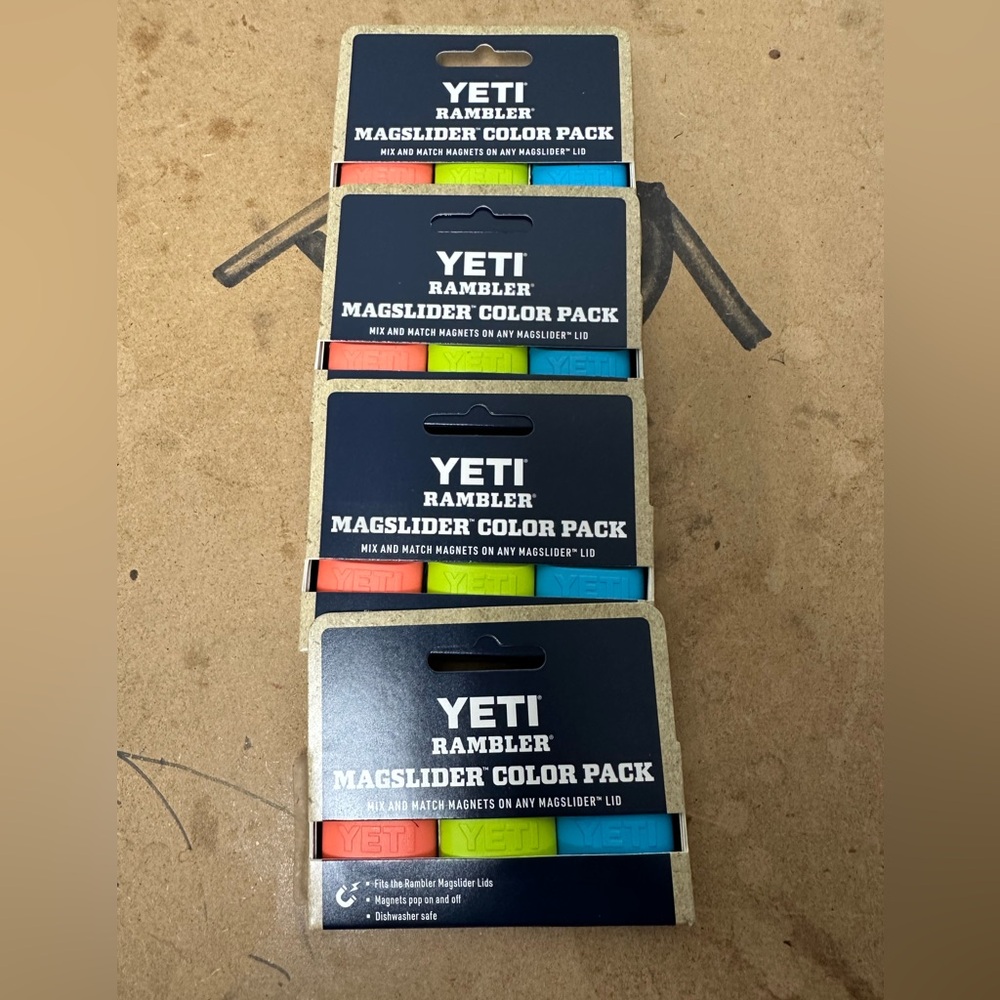 4x yeti magslider packs chartreuse/coral/reef blue
